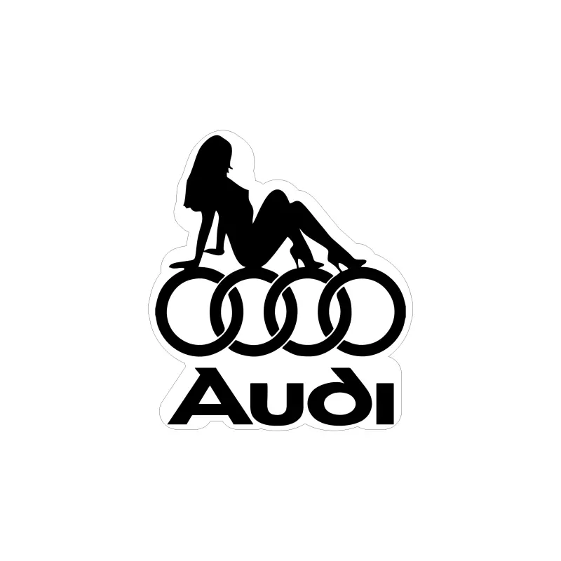 Audi, autocolant, dimensiune 100x90 mm, model 062